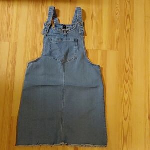 Art Class Light Blue Denim Overall Dress